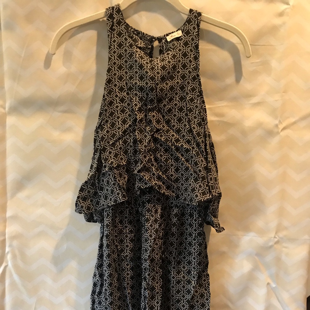 Black and white romper